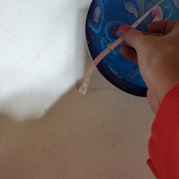 Murano Vintage Art Glass Bowl Sea Swirls with Gold Accent - Picture 3 of 7